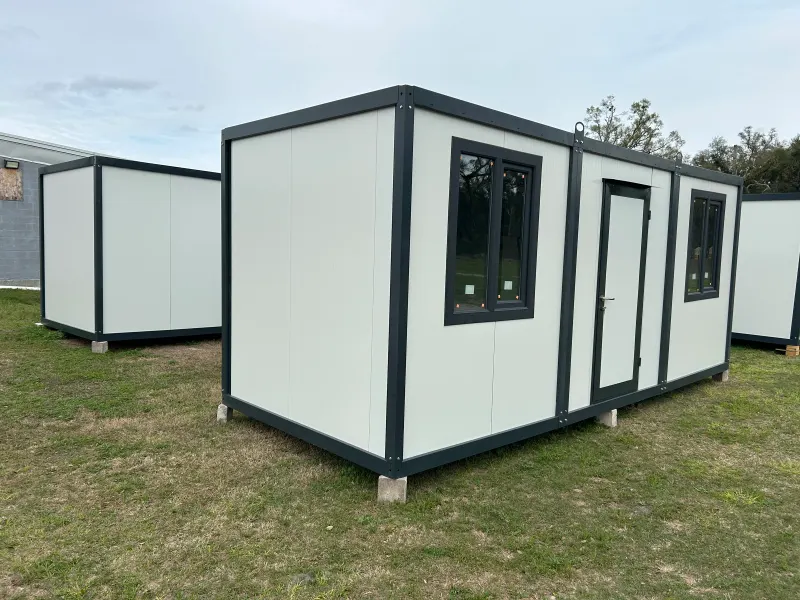 B2KON TRIMOD 20 by 8 foot mobile office standing on site